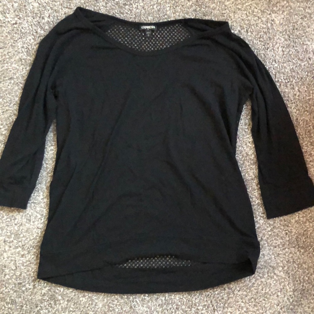 Black 3/4 sleeve top